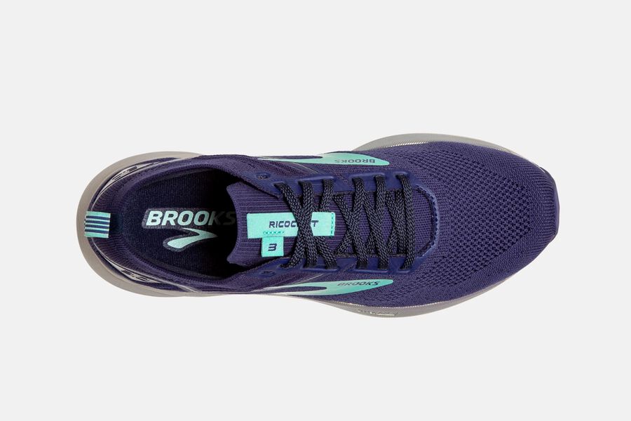 Brooks Ricochet 3 Road Loopschoenen Dames - Paars/Turquoise - 762893CGO